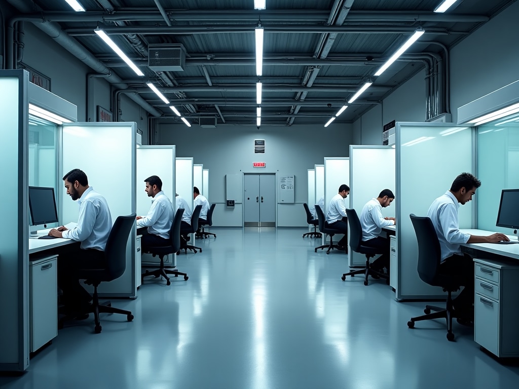 Our secure repair workshop with advanced tools